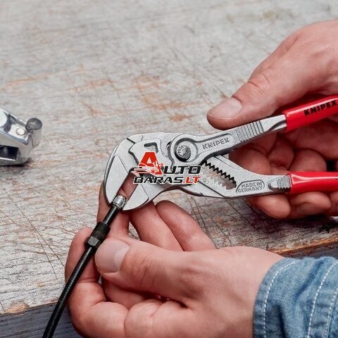 Santechninės replės-raktas KNIPEX su fiksavimu 21