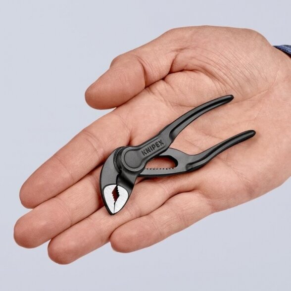 Santechninės replės 100mm KNIPEX Cobra XS (su fiksavimu) 7