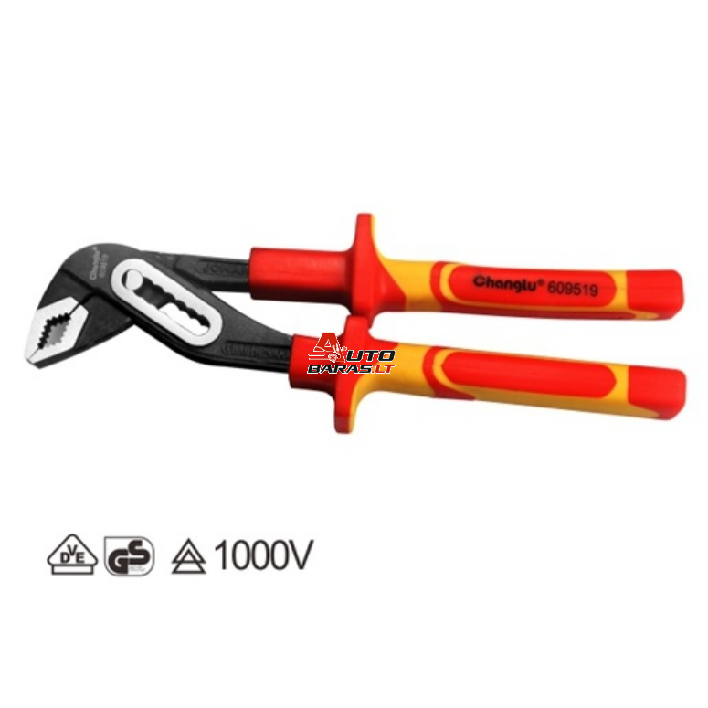 Santechninės replės 250mm VDE dėžutės tipo 1