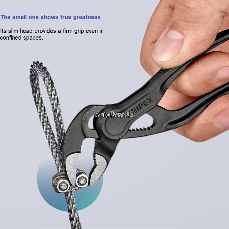 Santechninės replės 100mm KNIPEX Cobra XS (su fiksavimu) 4