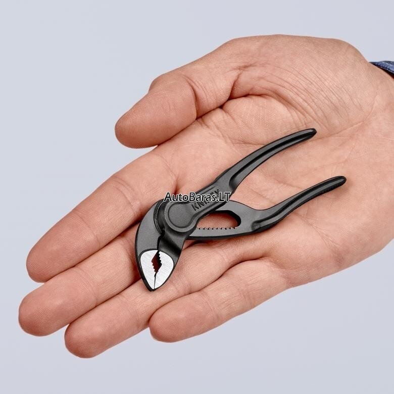 Santechninės replės 100mm KNIPEX Cobra XS (su fiksavimu) 7