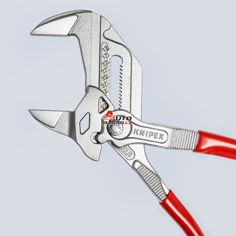 Santechninės replės-raktas KNIPEX su fiksavimu 10
