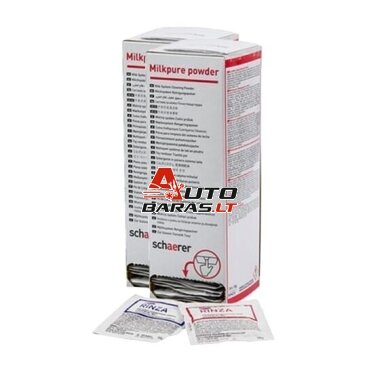 Schaerer Milk Pure Powder - pieno valymo milteliai Alkaline RINZA 40x10g
