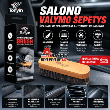 Šepetys automobilio salonui / odai - Interior Upholstery Brush TONYIN Šepetys automobilio salonui / odai - Interior Upholstery Brush TONYIN