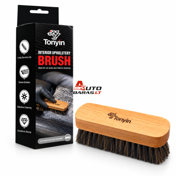 Šepetys automobilio salonui / odai - Interior Upholstery Brush TONYIN 1
