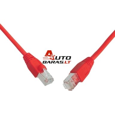 SF/UTP patch kabelis PVC CAT5e 1m (raudona) SF/UTP patch kabelis PVC CAT5e 1m (raudona)
