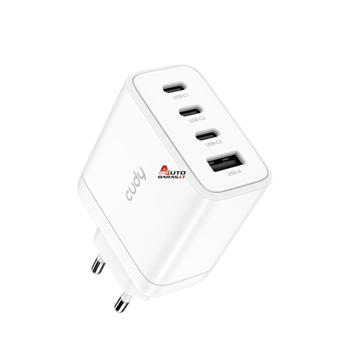 Sieninis įkroviklis Cudy CH70_EU (3x USB-C, 1x USB-A, 65W)