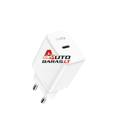 Sieninis įkroviklis CUDY CH25_EU (1x USB-C; 25W)