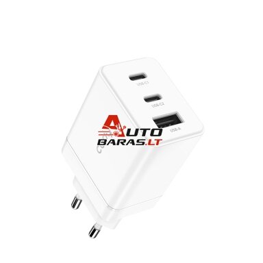 Sieninis įkroviklis Cudy CH67_EU (2x USB-C, USB-A, 67W, PD 3.0, QC 3.0) Sieninis įkroviklis Cudy CH67_EU (2x USB-C, USB-A, 67W, PD 3.0, QC 3.0)