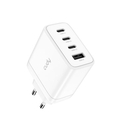 Sieninis įkroviklis Cudy CH70_EU (3x USB-C, 1x USB-A, 65W) Sieninis įkroviklis Cudy CH70_EU (3x USB-C, 1x USB-A, 65W)