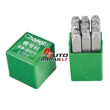 Skaičių žymeklių komplektas 4mm, 9vnt.
