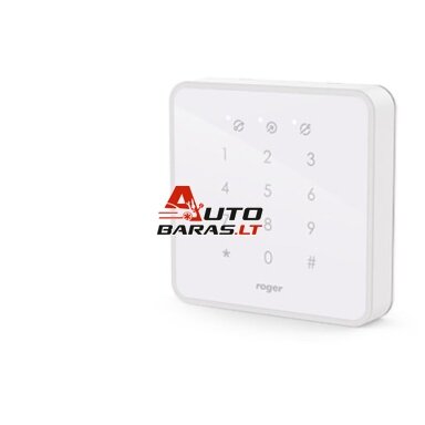 Skaitytuvas su klaviatūra ROGER MCT82M-W (RACS 5, Mifare, baltas, vidaus) Skaitytuvas su klaviatūra ROGER MCT82M-W (RACS 5, Mifare, baltas, vidaus)