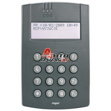 Skaitytuvas su klaviatūra ROGER PR602LCD-DT-I (RACS 4, MIFARE, Grafito, lauko) Skaitytuvas su klaviatūra ROGER PR602LCD-DT-I (RACS 4, MIFARE, Grafito, lauko)