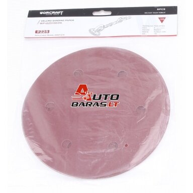 WORCRAFT Šlifavimo popierius 225mm (5vnt) DS07 / DS09 šlifuokliui WORCRAFT Šlifavimo popierius 225mm (5vnt) DS07 / DS09 šlifuokliui
