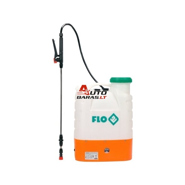 FLO Slėginis purkštuvas su bakeliu 16l 12V 8000mAh