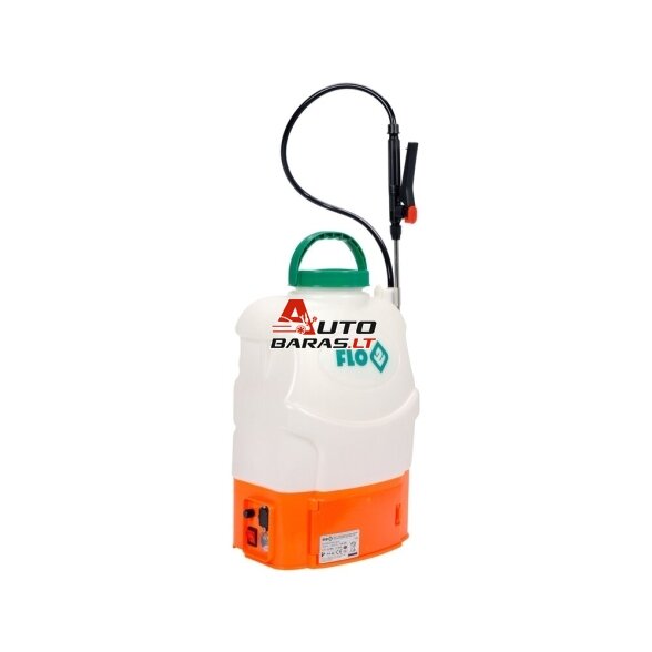 FLO Slėginis purkštuvas su bakeliu 16l 12V 8000mAh 1