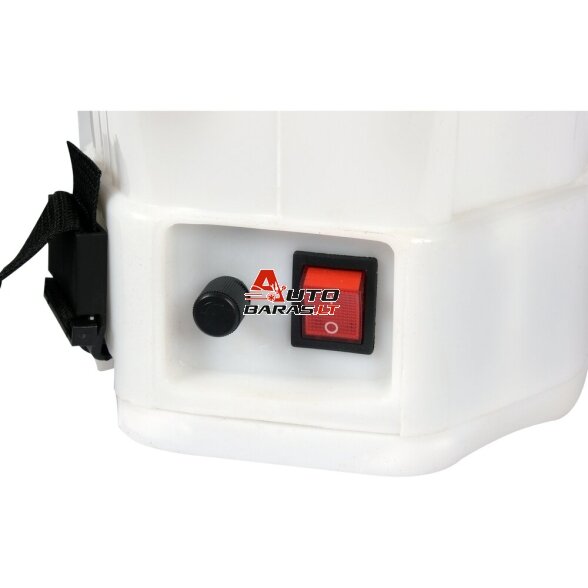 YATO Slėginis purkštuvas su bakeliu ir saulės panele 16l 12V 8000mAh 8