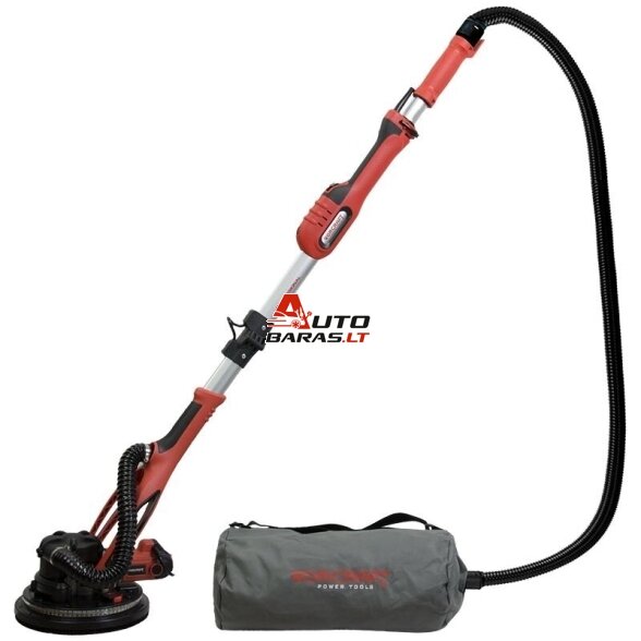 WORCRAFT Šlifuoklis "Žirafa" luboms ir sienoms su nutraukimu 215mm 900W 230V 1