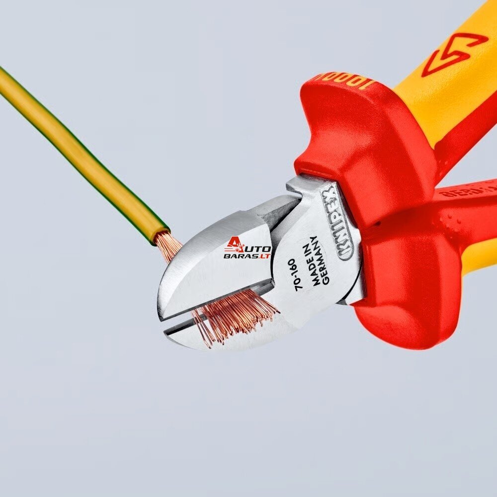 Šoninio kirpimo replės elektrikui 160mm (1000V) KNIPEX 8