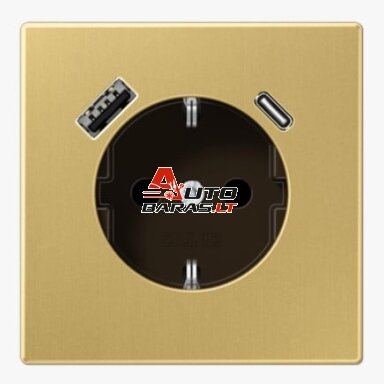 Socket with USB A + USB C JUNG ME1520-15CAC (brass)