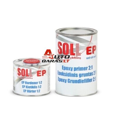 SOLL Epoksidinis gruntas su kietikliu, juodas 1.5ltr SOLL Epoksidinis gruntas su kietikliu, juodas 1.5ltr
