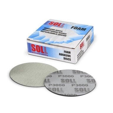 SOLL FOAM Abrazyvinis šlifavimo diskas poroloniniu pagrindu 150mm, P-3000