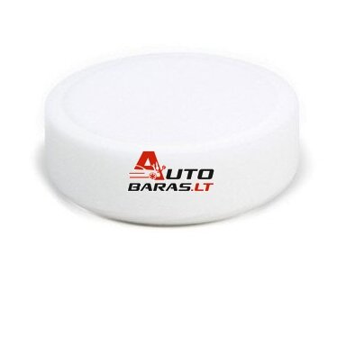 SOLL Poroloninis poliravimo diskas velcro pagrindu, baltas 150x50mm