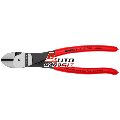 Šoninio kirpimo jėgos replės 200mm KNIPEX Šoninio kirpimo jėgos replės 200mm KNIPEX
