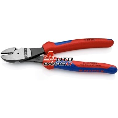 Šoninio kirpimo jėgos replės (ergo. rankena) 200mm KNIPEX Šoninio kirpimo jėgos replės (ergo. rankena) 200mm KNIPEX