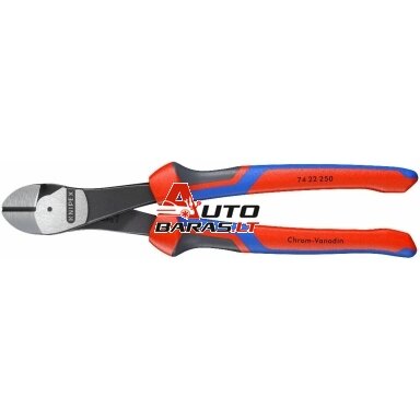 Šoninio kirpimo jėgos replės (ergonomiška rankena) 250mm KNIPEX Šoninio kirpimo jėgos replės (ergonomiška rankena) 250mm KNIPEX