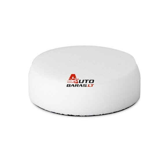 SOLL Poroloninis poliravimo diskas velcro pagrindu, baltas 80x25mm KIETAS