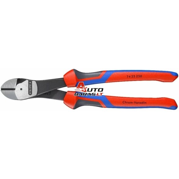 Šoninio kirpimo jėgos replės (ergonomiška rankena) 250mm KNIPEX