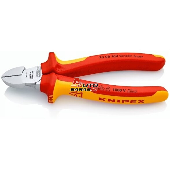 Šoninio kirpimo replės elektrikui 160mm (1000V) KNIPEX 1