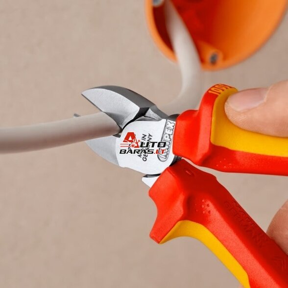 Šoninio kirpimo replės elektrikui 160mm (1000V) KNIPEX 6