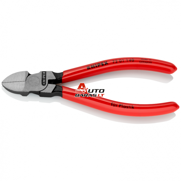 Šoninio kirpimo replės plastikams 140mm KNIPEX