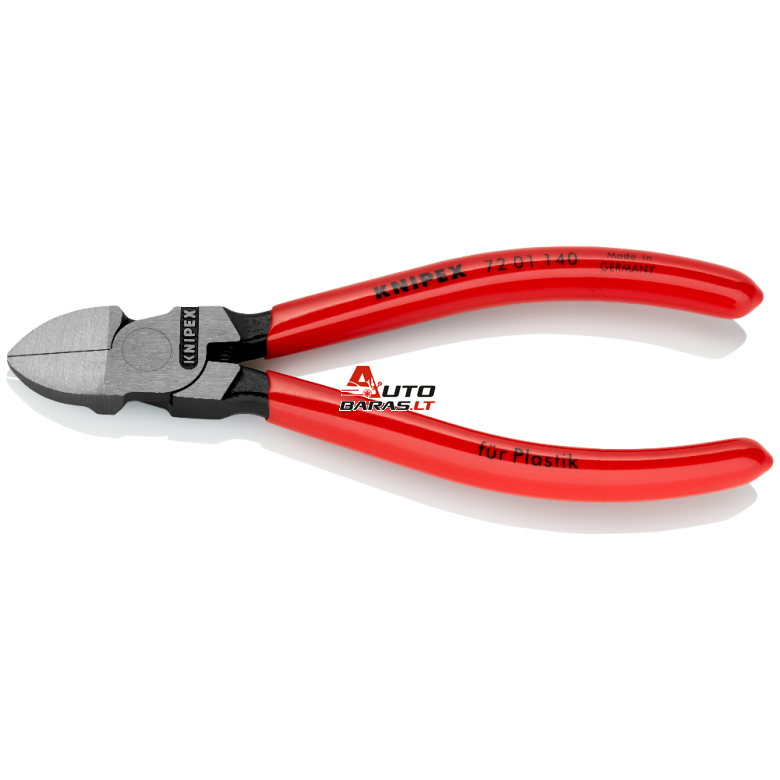 Šoninio kirpimo replės plastikams 140mm KNIPEX