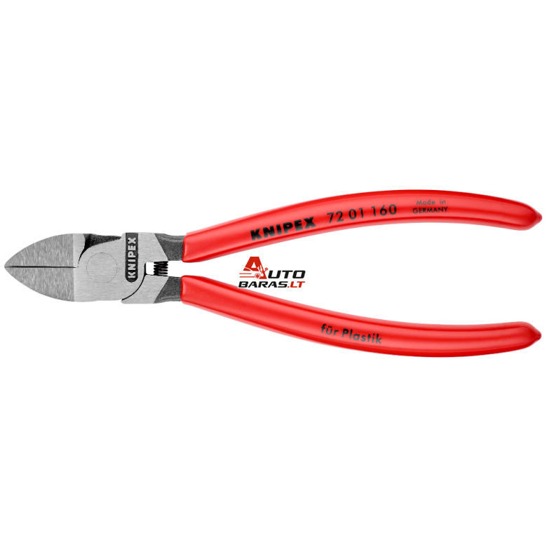 Šoninio kirpimo replės plastikui 160mm KNIPEX