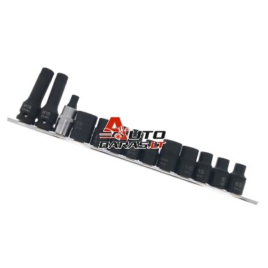 Spec. galvučių ir galvučių su antgaliais rinkinys 1/2" (13vnt) Spec. galvučių ir galvučių su antgaliais rinkinys 1/2" (13vnt)