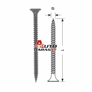 Sraigtas STARFIX 3.5x25/F (200vnt) Sraigtas STARFIX 3.5x25/F (200vnt)