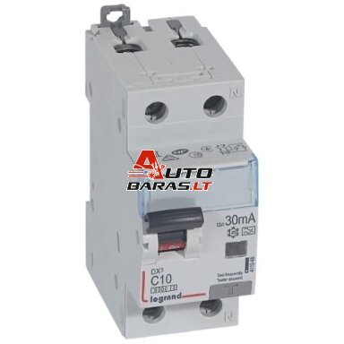 Srovės nuotekio relė su automatiniu jungikliu Legrand 411048 (C, 10A, 2P, 30mA, 230V) Srovės nuotekio relė su automatiniu jungikliu Legrand 411048 (C, 10A, 2P, 30mA, 230V)