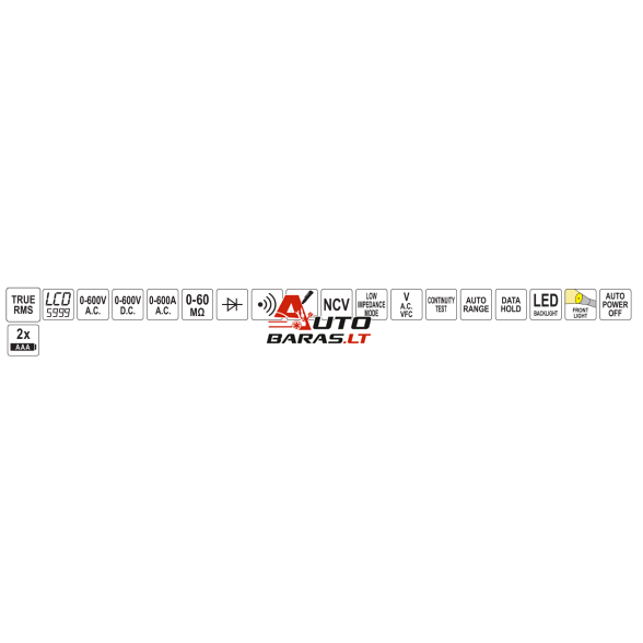 YATO Srovės matavimo replės AC/DC 600A 4