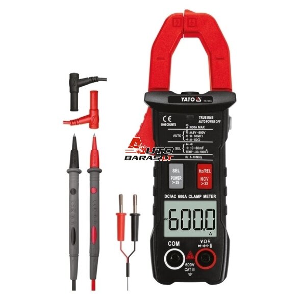 YATO Srovės matavimo replės automatinės AC/DC 600A 4