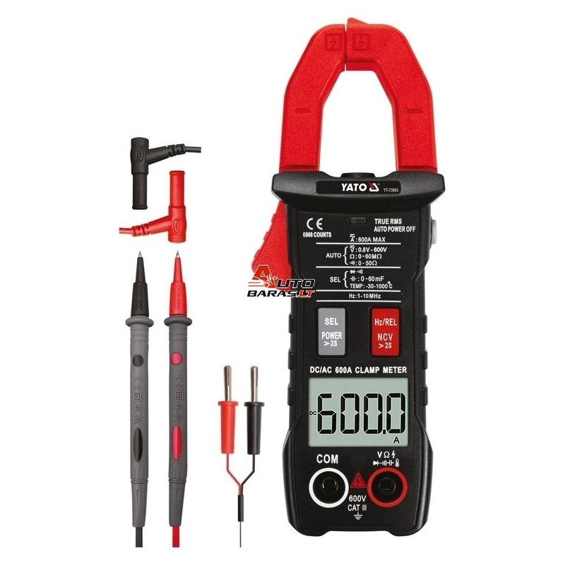 YATO Srovės matavimo replės automatinės AC/DC 600A 4