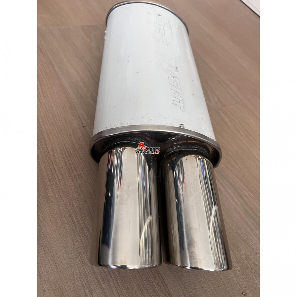 STRAIGHTFLOW plokščio tipo galinis bakelis 1in ir 2 out 63mm (nerūdijantis plienas) 4