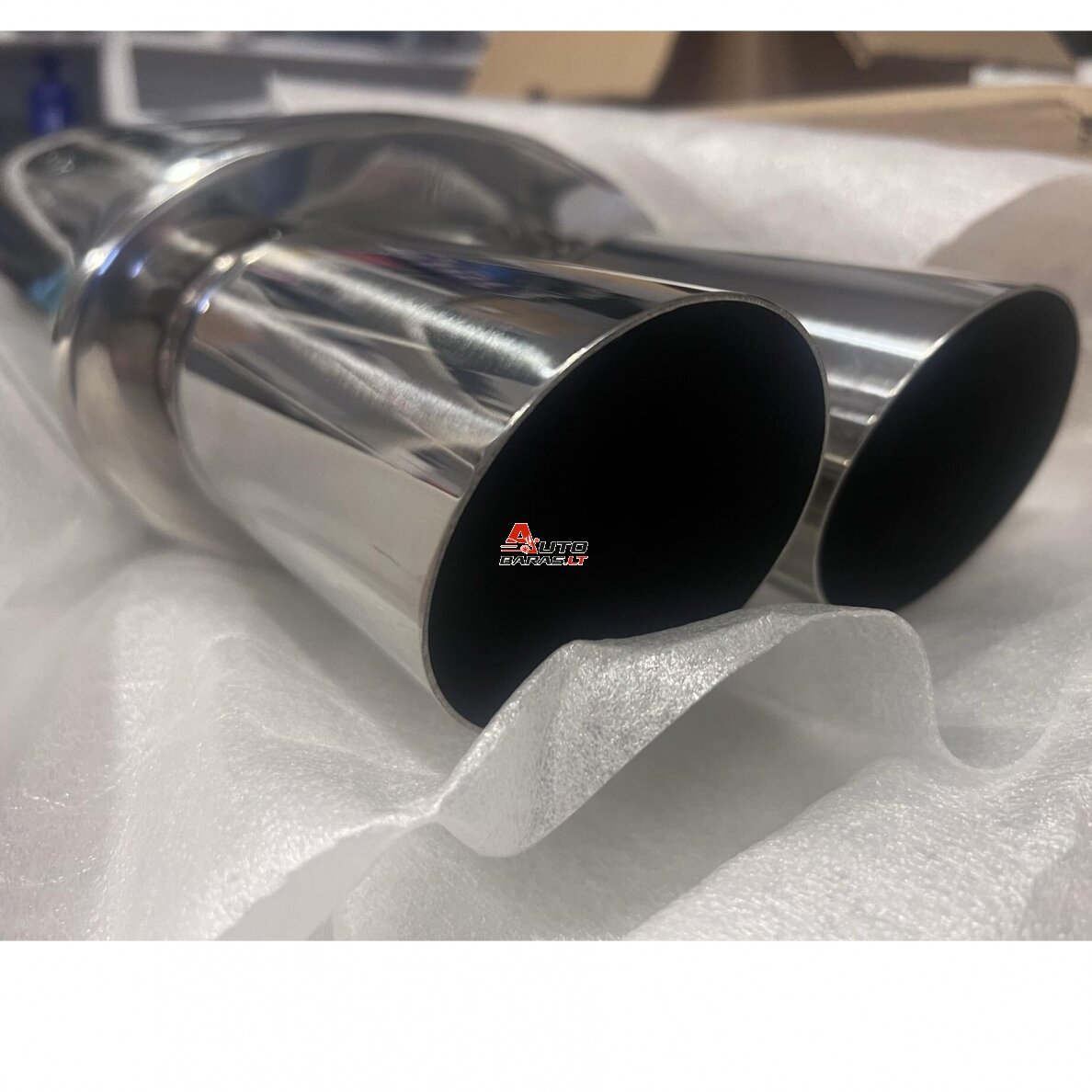 STRAIGHTFLOW plokščio tipo galinis bakelis 1in ir 2 out 63mm (nerūdijantis plienas) 2