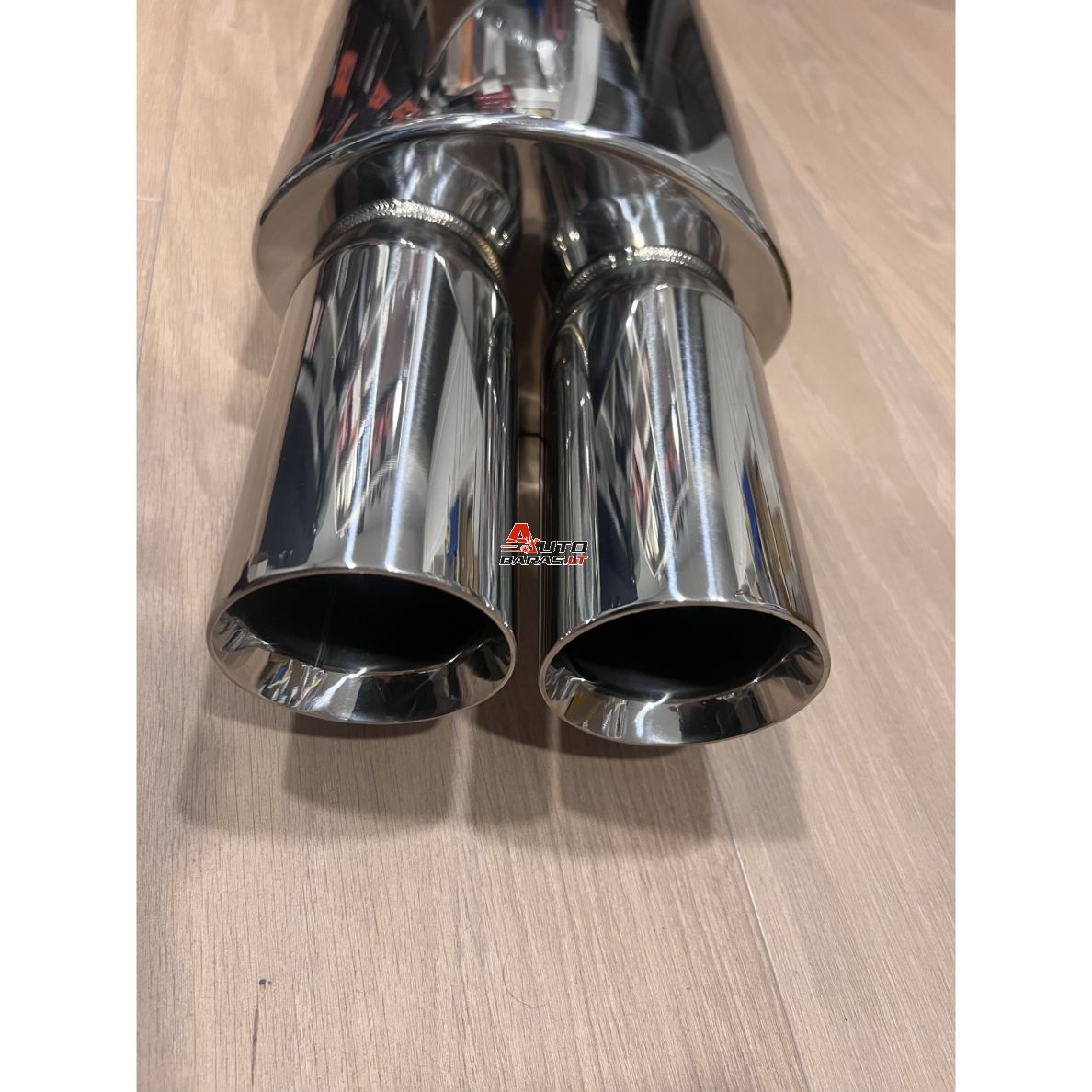 STRAIGHTFLOW plokščio tipo galinis bakelis 1in ir 2 out 63mm (nerūdijantis plienas) 2