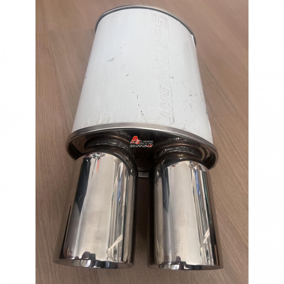 STRAIGHTFLOW plokščio tipo galinis bakelis 1in ir 2 out 63mm (nerūdijantis plienas) 4