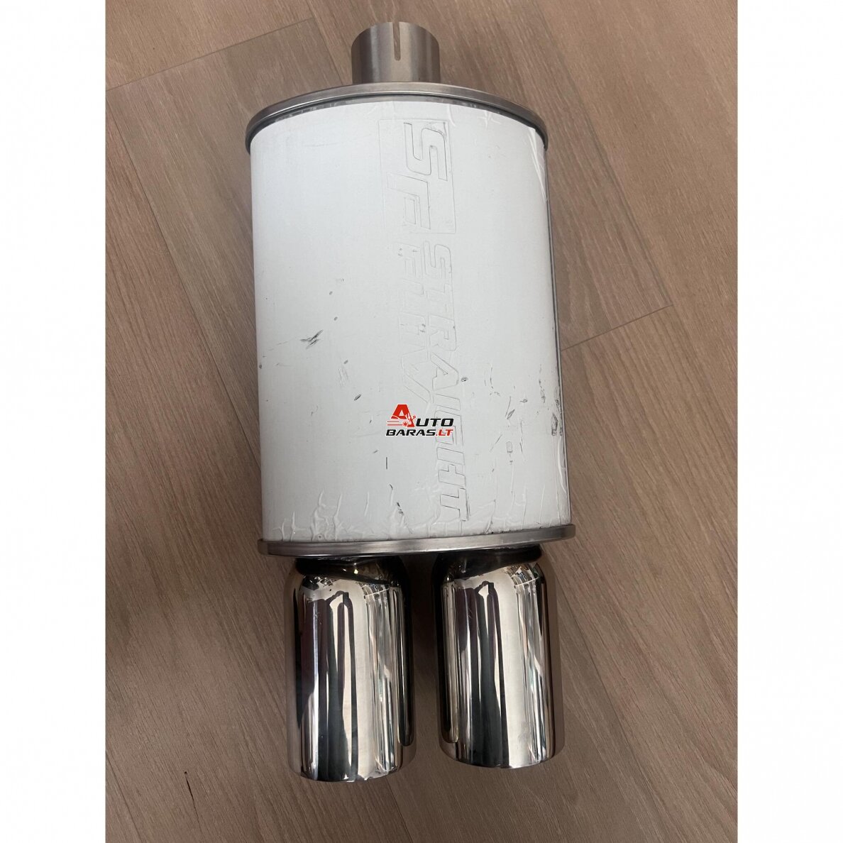 STRAIGHTFLOW plokščio tipo galinis bakelis 1in ir 2 out 63mm (nerūdijantis plienas) 5
