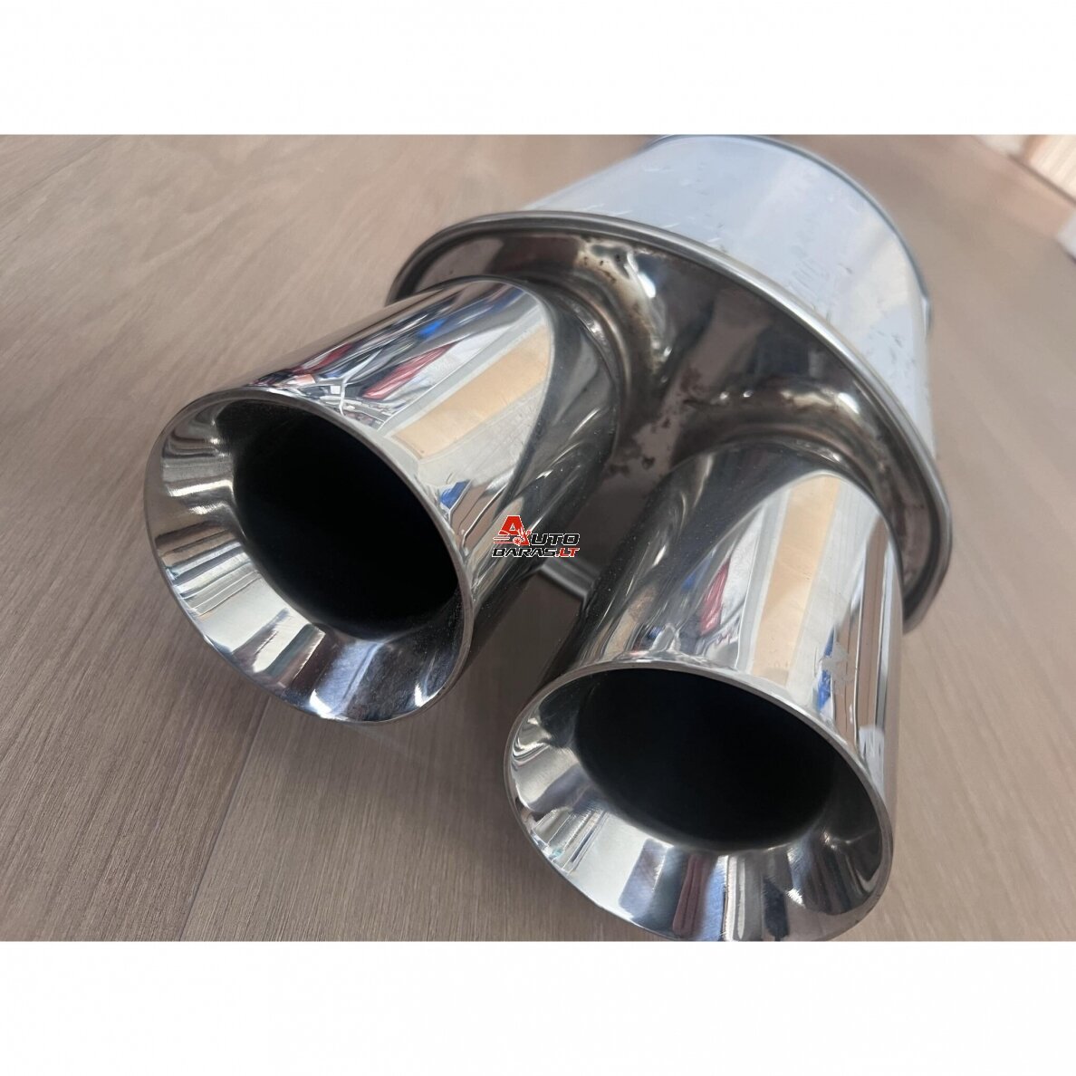 STRAIGHTFLOW plokščio tipo galinis bakelis 1in ir 2 out 63mm (nerūdijantis plienas) 2