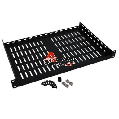 Stacionari lentyna 19" 1U L450 (juoda) Stacionari lentyna 19" 1U L450 (juoda)
